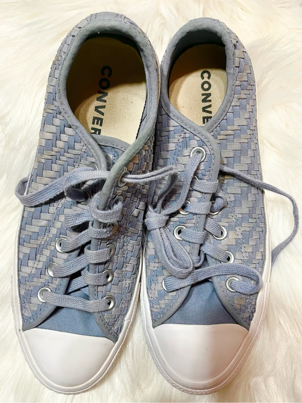 Converse Blue Denim Sneakers Sz 9